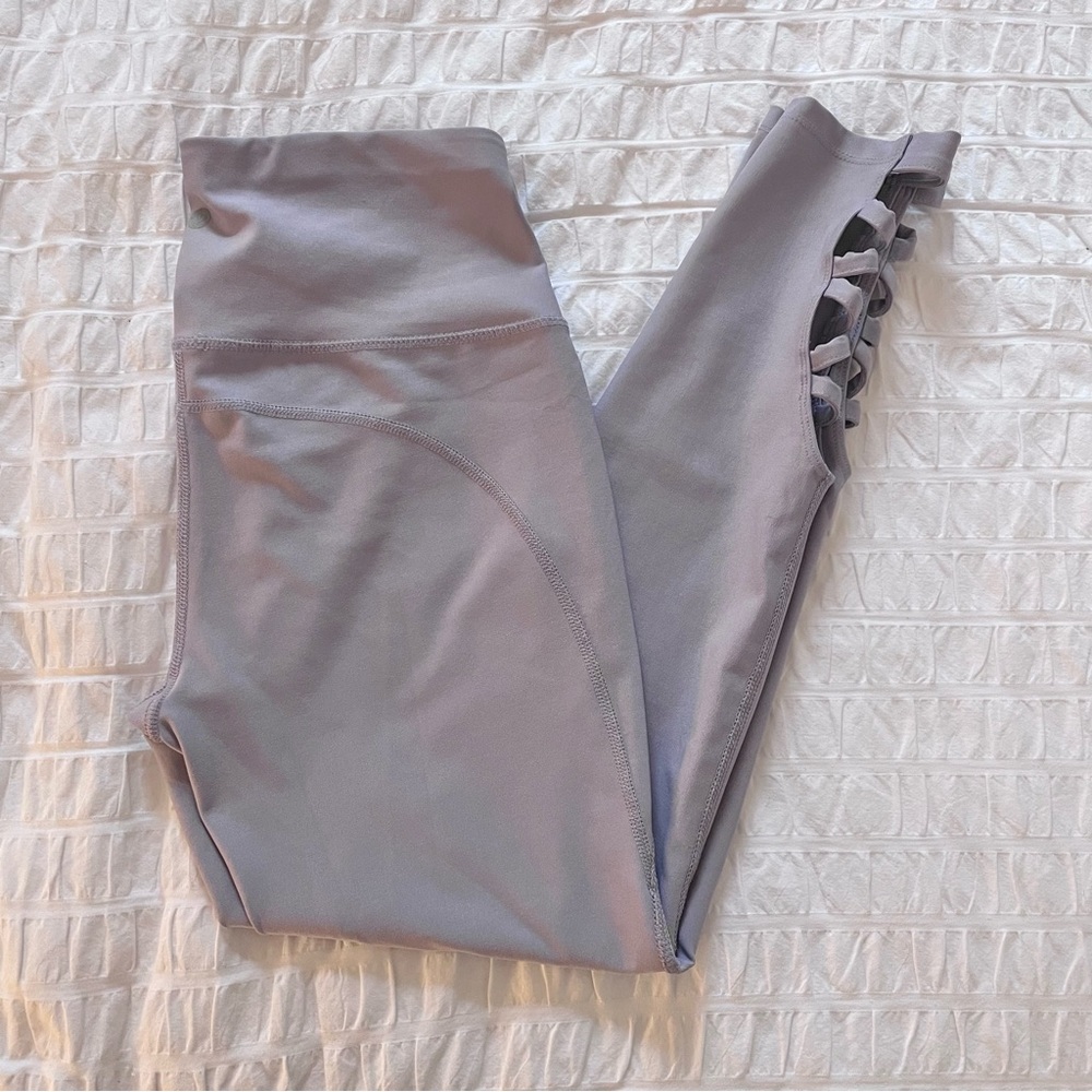 Apana Lavender Strappy Leggings